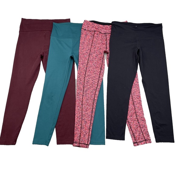 Leggings Lot 4 Womens Med Mix Brands Yoga Pants Training Sportswear Running Bulk - Picture 1 of 12